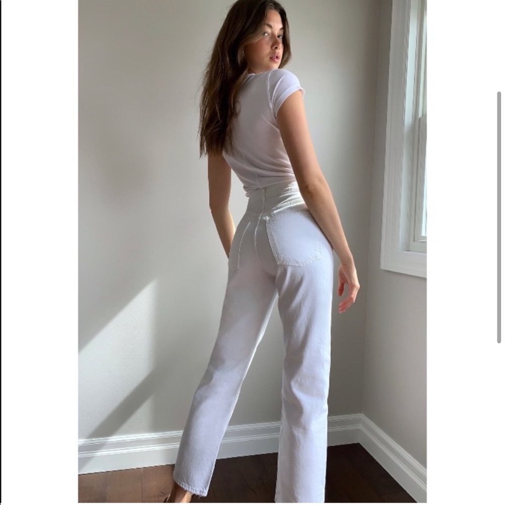 Agolde 90s Loose Fit in Enamel White Size 23 - Picture 2 of 11
